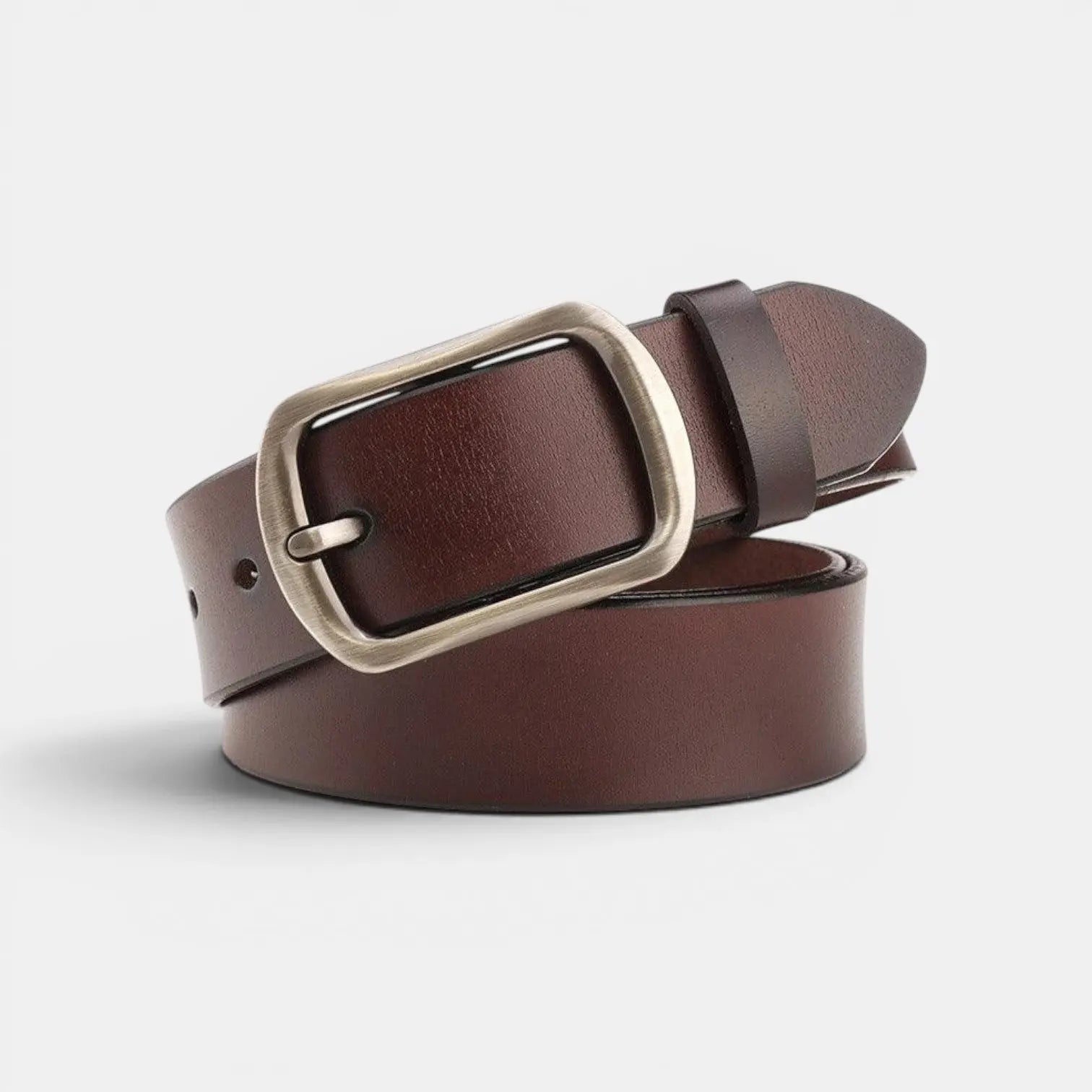 Women's Smooth Leather Belt with Rounded Buckle | Arlica | Beltary