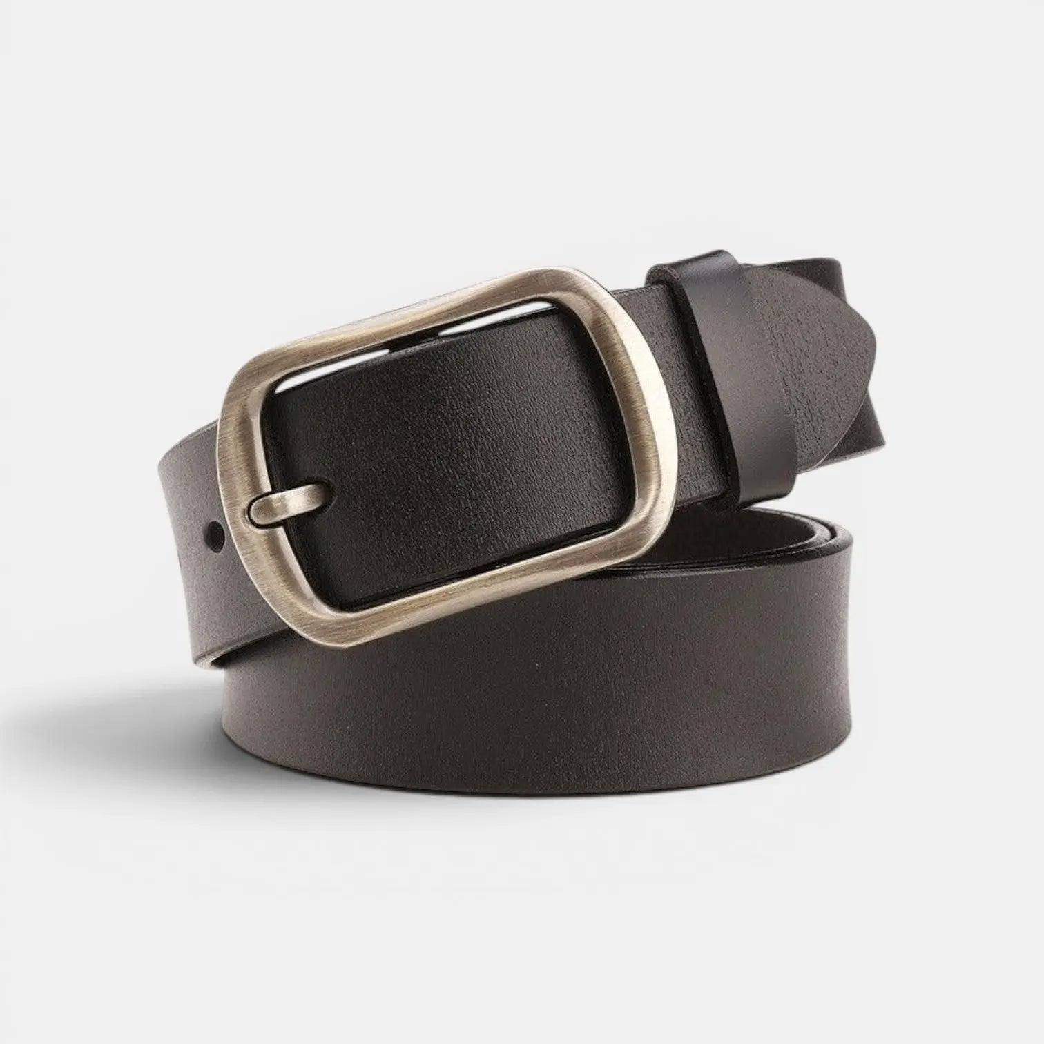 Women's Smooth Leather Belt with Rounded Buckle | Arlica | Beltary