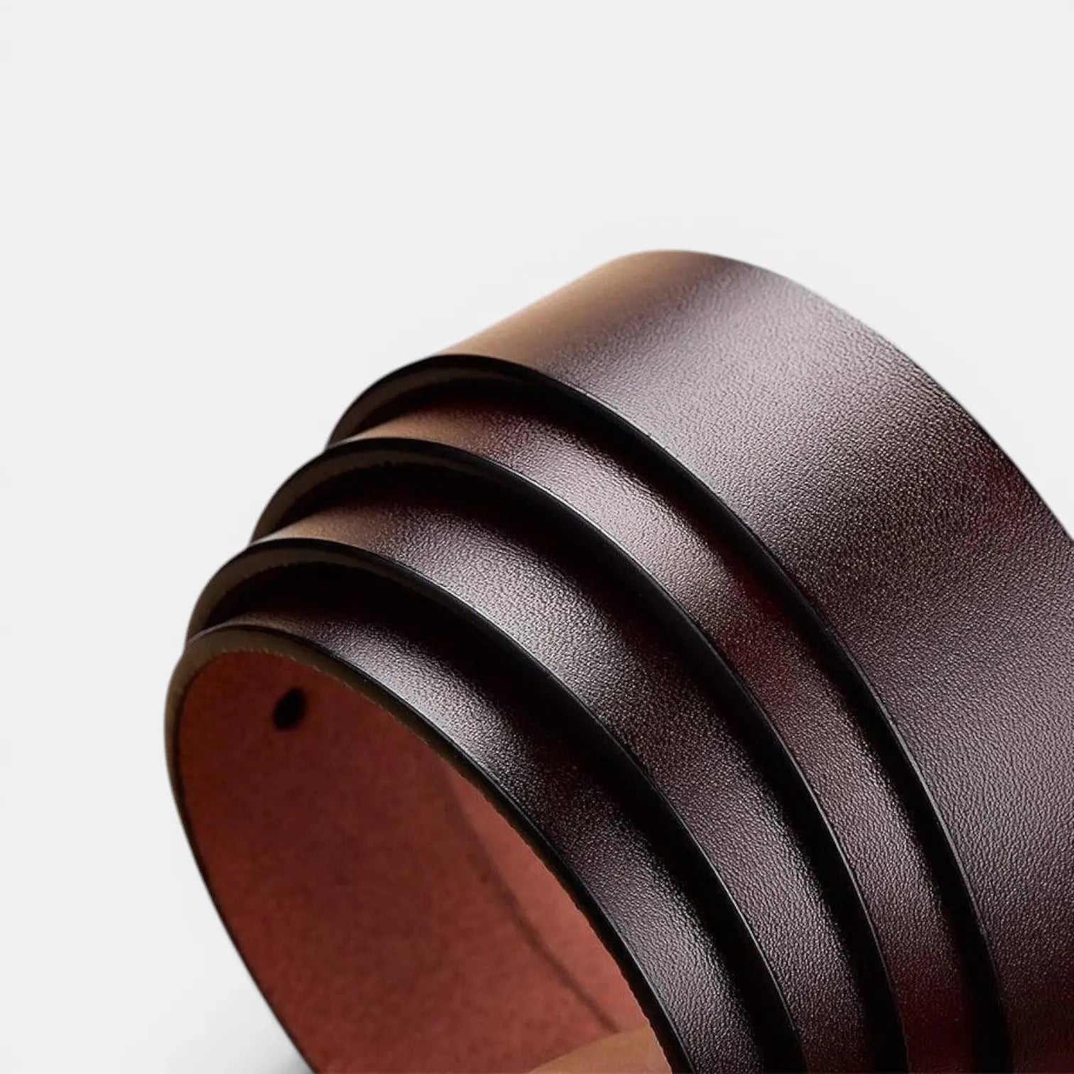 Women's Smooth Leather Thin Belt with Gold Square Buckle | Carvelx | Beltary