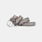 Women's Studded Cut-Out Leather Belt Pin Buckle | Cluvex | Beltary