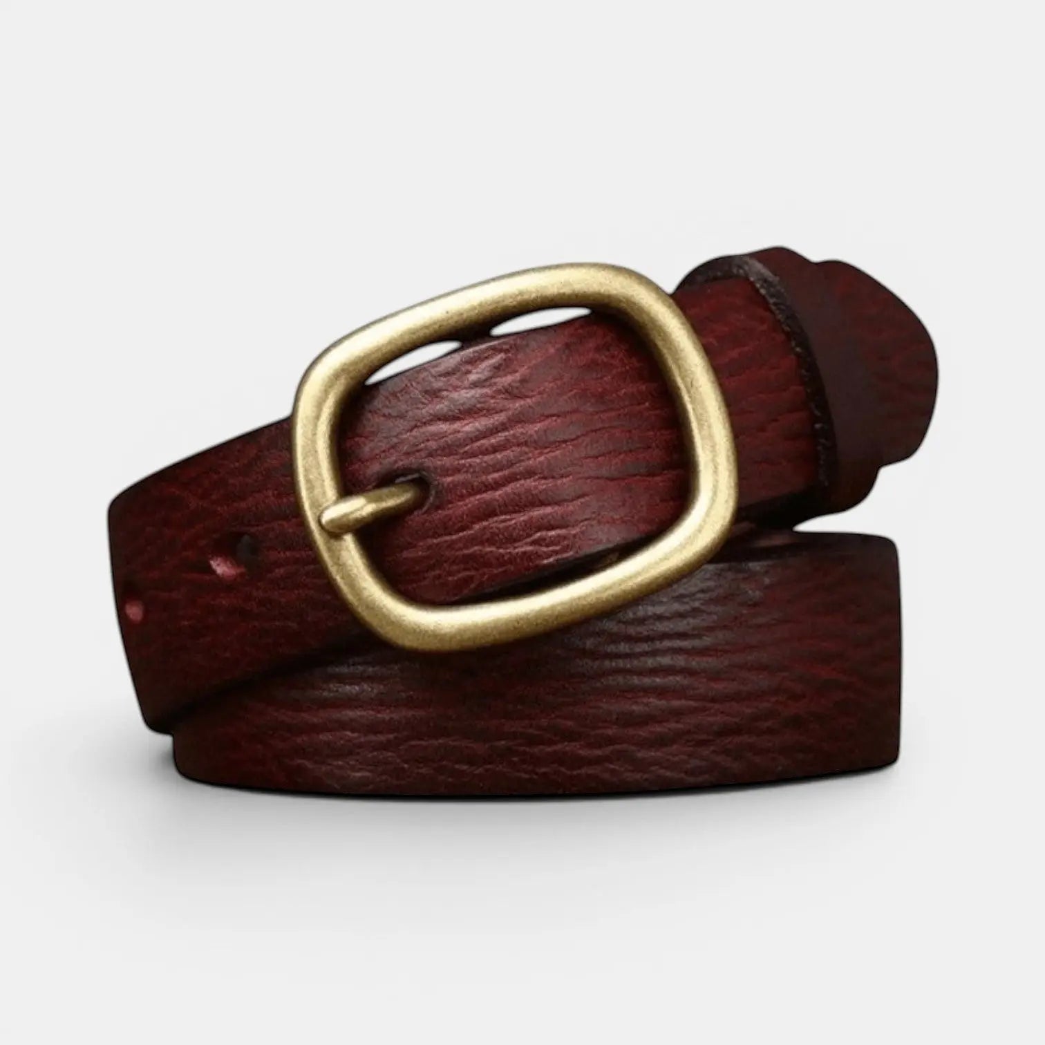 Women's Thin Full Grain Leather Belt Distressed Look | Valnex | Beltary