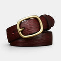 Women's Thin Full Grain Leather Belt Distressed Look | Valnex | Beltary