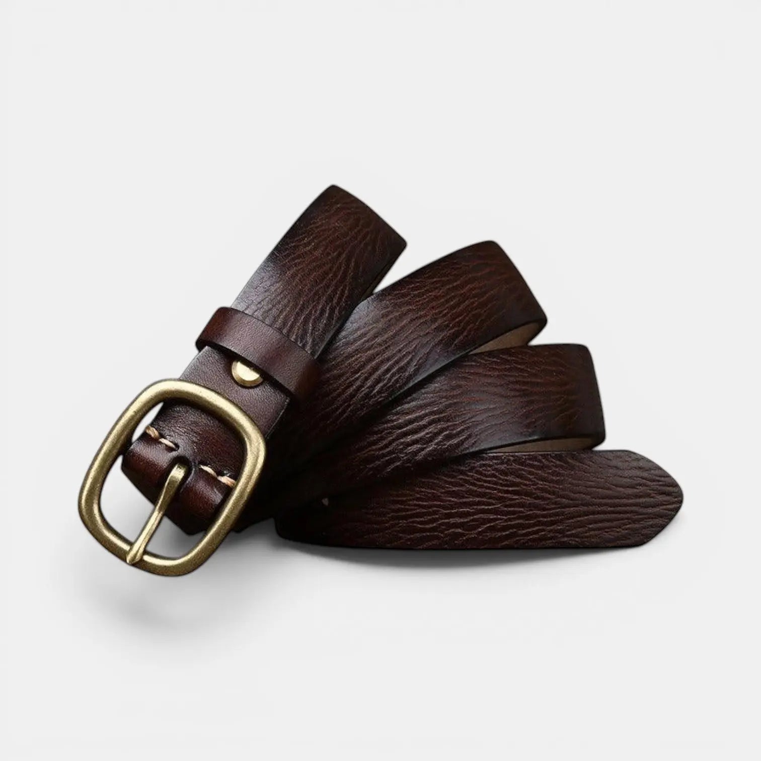 Women's Thin Full Grain Leather Belt Distressed Look | Valnex | Beltary