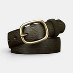 Women's Thin Full Grain Leather Belt Distressed Look | Valnex | Beltary