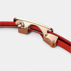 Women's Thin Leather Belt Gold Automatic Buckle Diamante | Orvik | Beltary