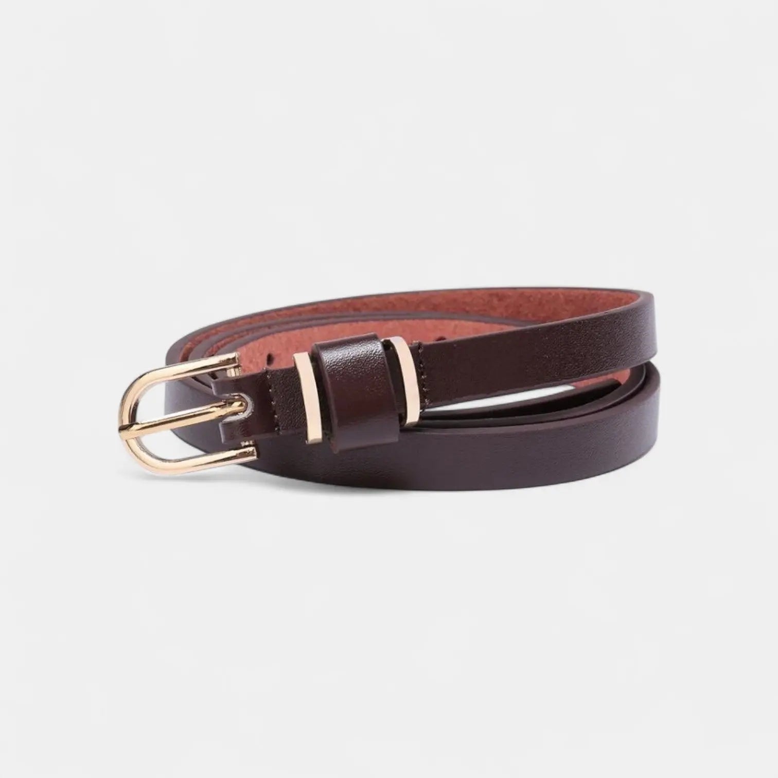 Women's Thin Leather Belt Gold Buckle 7 Colours | Gilvex | Beltary