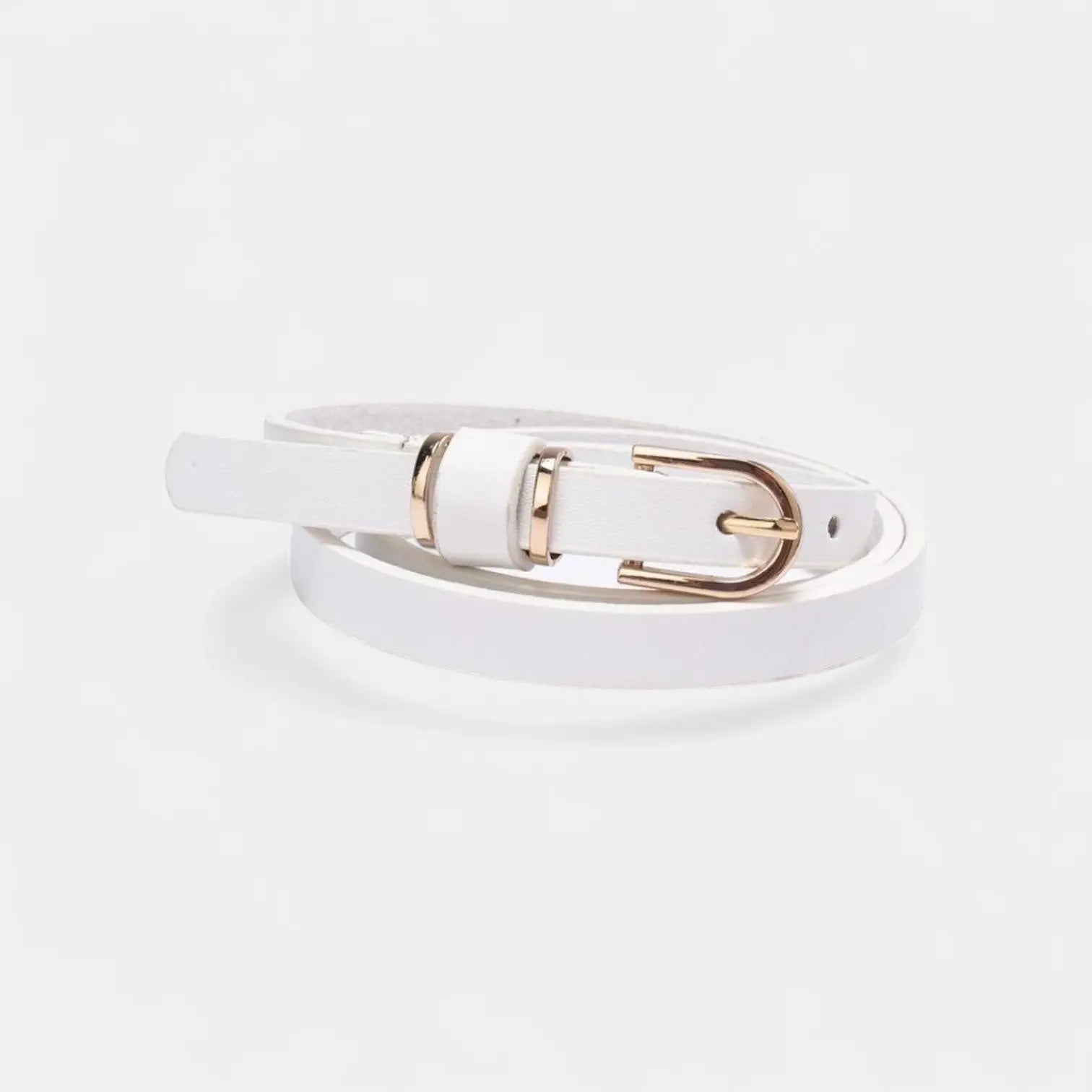 Women's Thin Leather Belt Gold Buckle 7 Colours | Gilvex | Beltary