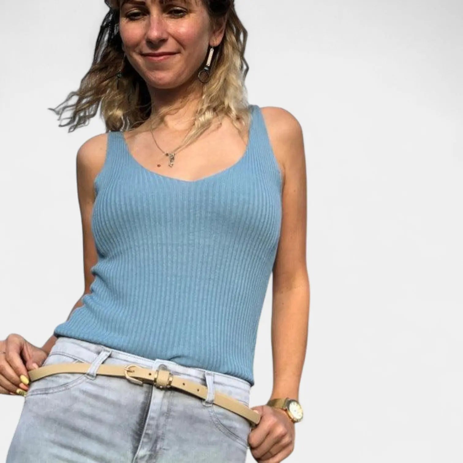 Women's Thin Leather Belt Gold Buckle 7 Colours | Gilvex | Beltary