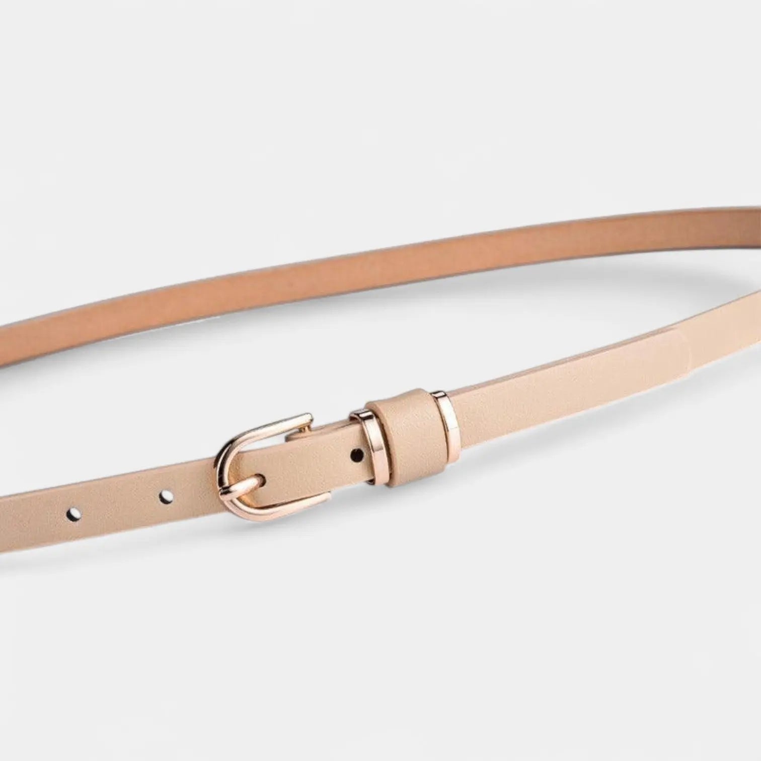 Women's Thin Leather Belt Gold Buckle 7 Colours | Gilvex | Beltary