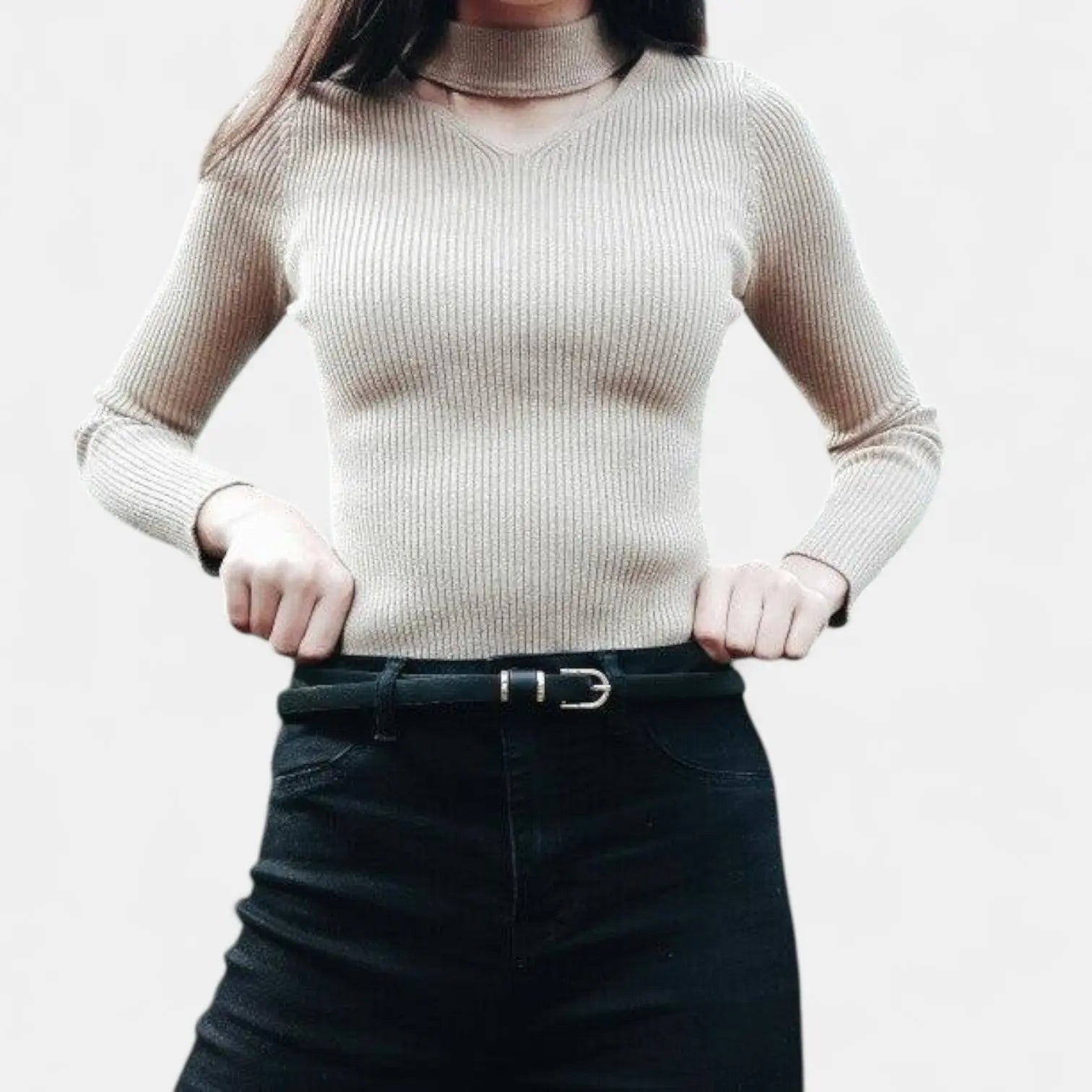 Women's Thin Leather Belt Gold Buckle 7 Colours | Gilvex | Beltary