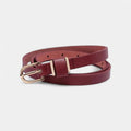 Women's Thin Leather Belt Gold Buckle 7 Colours | Gilvex | Beltary