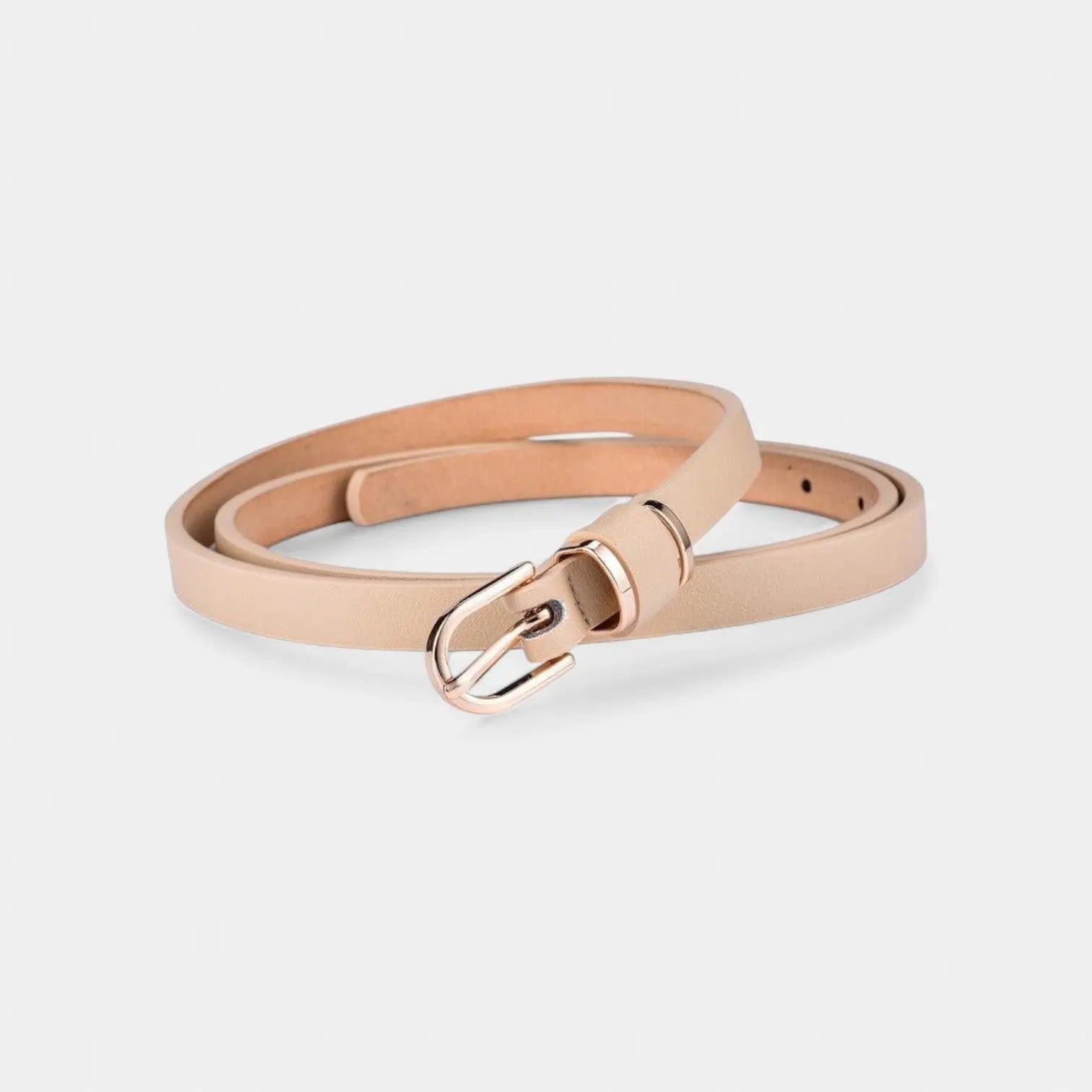 Women's Thin Leather Belt Gold Buckle 7 Colours | Gilvex | Beltary