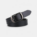 Women's Thin Leather Belt Oval Buckle 6 Colours | Luvrix | Beltary