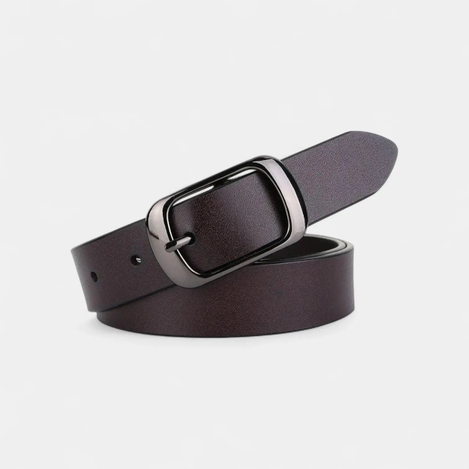 Women's Thin Leather Belt Oval Buckle 6 Colours | Luvrix | Beltary