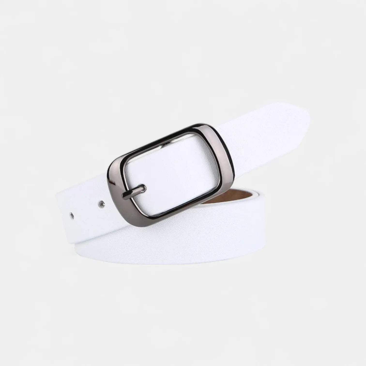 Women's Thin Leather Belt Oval Buckle 6 Colours | Luvrix | Beltary