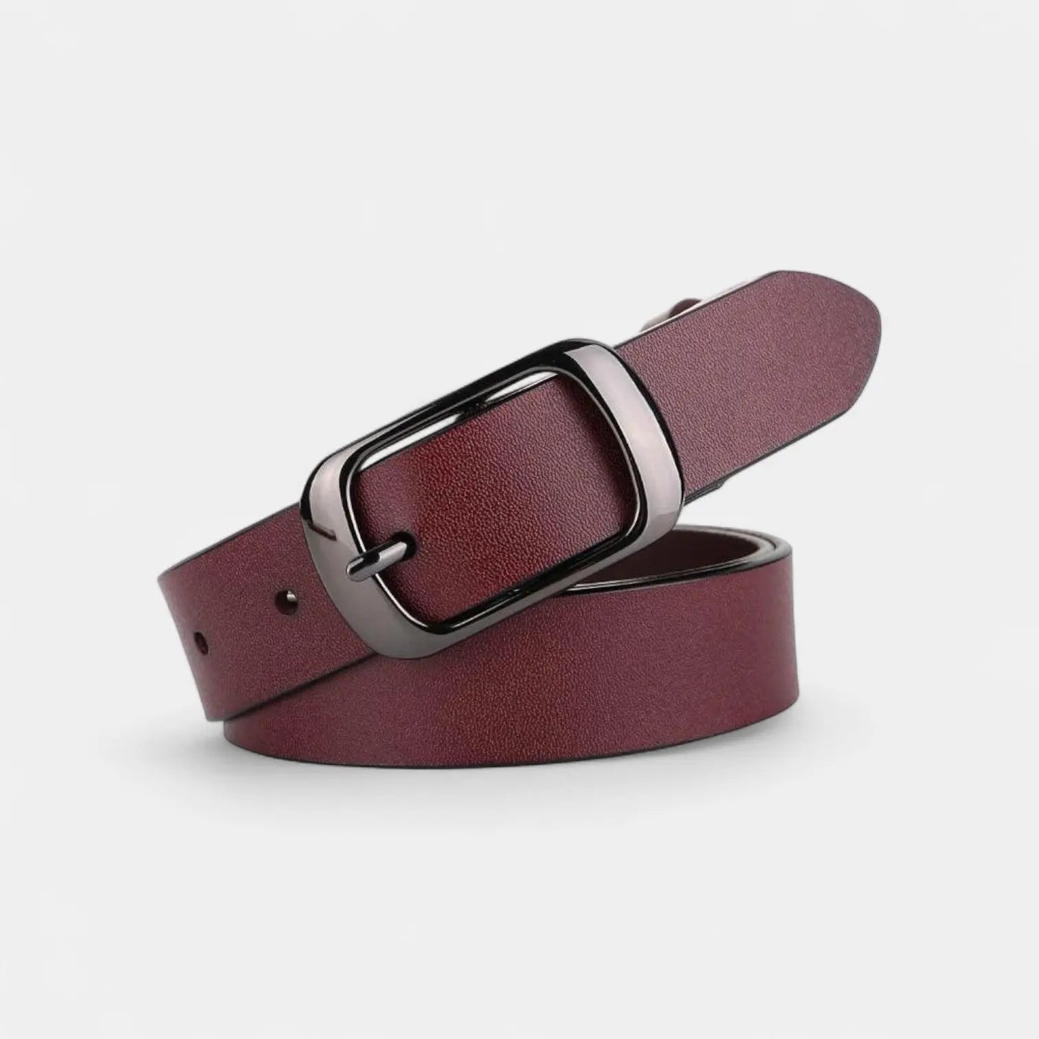 Women's Thin Leather Belt Oval Buckle 6 Colours | Luvrix | Beltary