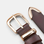Women's Thin Leather Belt with Gold Buckle | Dorvex | Beltary