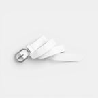 Women's Thin Smooth Leather Belt Round Vintage Buckle | Cravix | Beltary