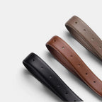 Women's Thin Smooth Leather Belt with Round Gold Buckle | Talvex | Beltary