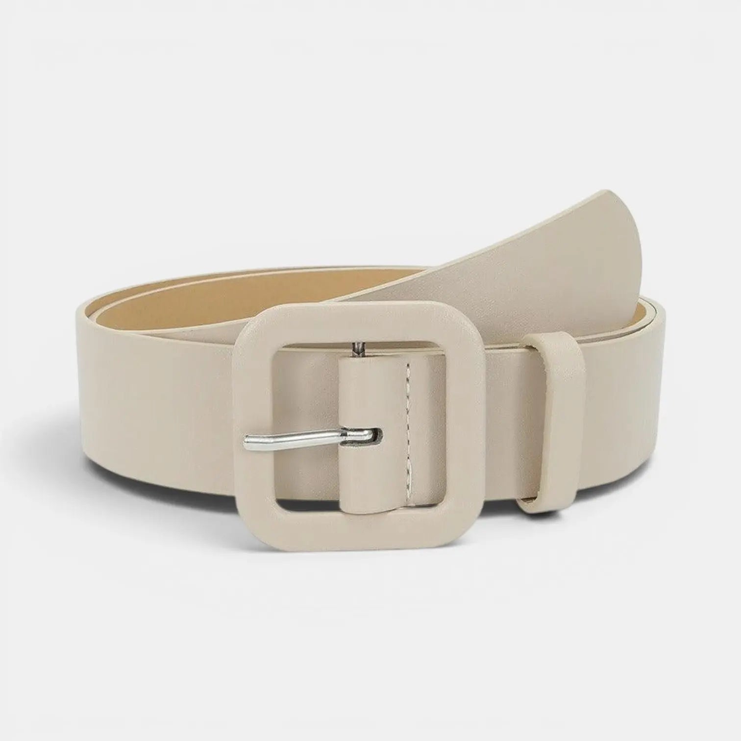 Women's Vegan Faux Leather Belt Colourful Square Buckle | Teivox | Beltary