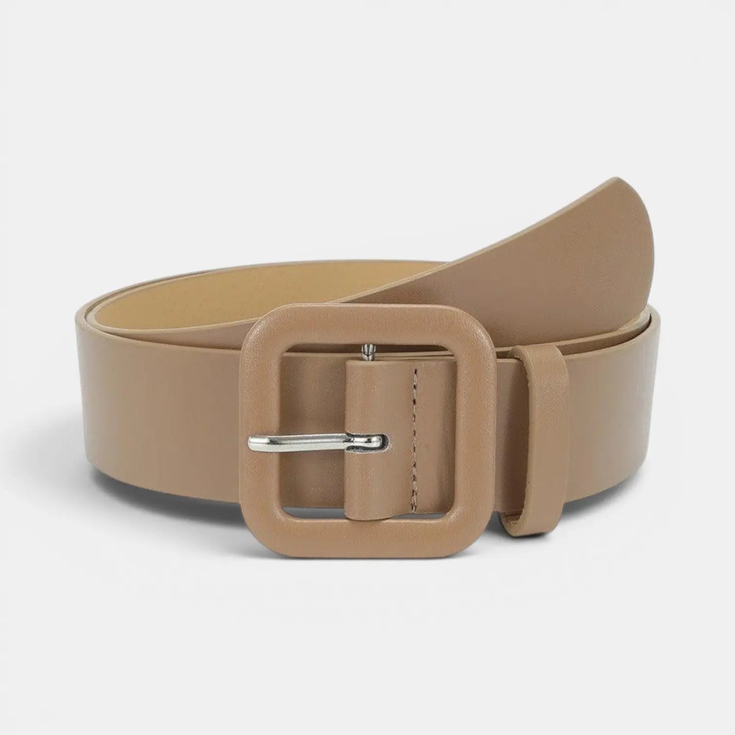 Women's Vegan Faux Leather Belt Colourful Square Buckle | Teivox | Beltary