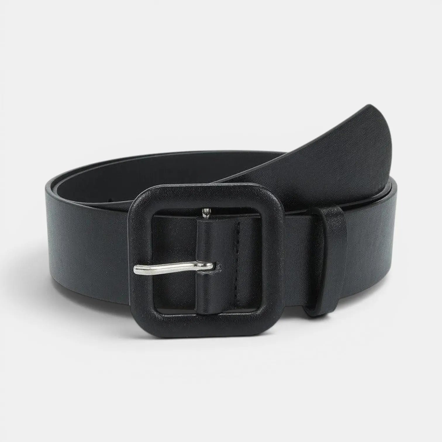 Women's Vegan Faux Leather Belt Colourful Square Buckle | Teivox | Beltary