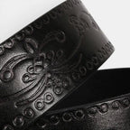 Women's Western Textured Full Grain Leather Belt with Buckle | Texvorn | Beltary
