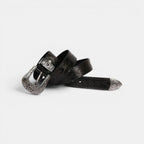 Women's Western Textured Full Grain Leather Belt with Buckle | Texvorn | Beltary