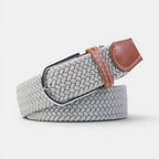 Woven Elastic Belt with Stitched Finish No Holes | Delvox | Beltary