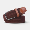 Woven Elastic Belt with Stitched Finish No Holes | Delvox | Beltary