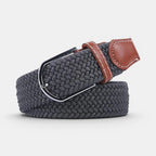 Woven Elastic Belt with Stitched Finish No Holes | Delvox | Beltary