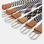 Woven Elastic Belt with Stitched Finish No Holes | Delvox | Beltary
