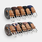 Woven Elastic Belt with Stitched Finish No Holes | Delvox | Beltary